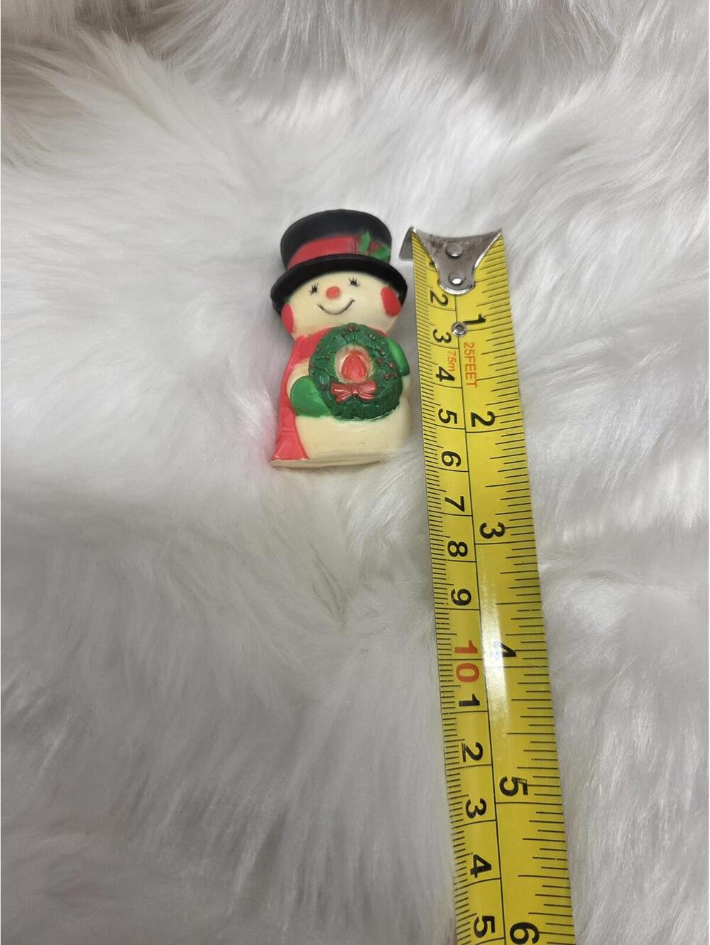 Small Vintage Snowman Christmas Ornament